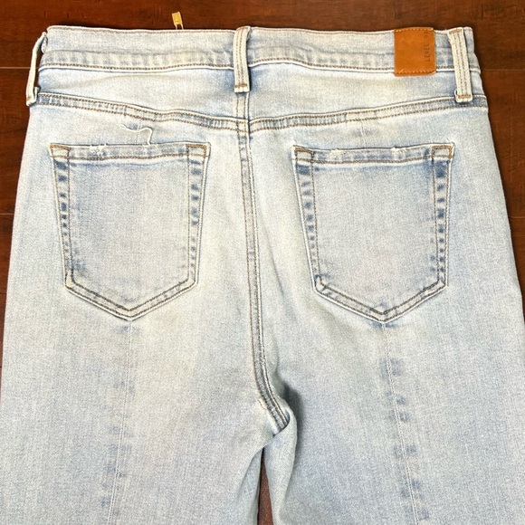 LEVEL 99 Denim Anthropologie High Rise Straight Skinny Jeans Swmmies Size 28 - Picture 6 of 11